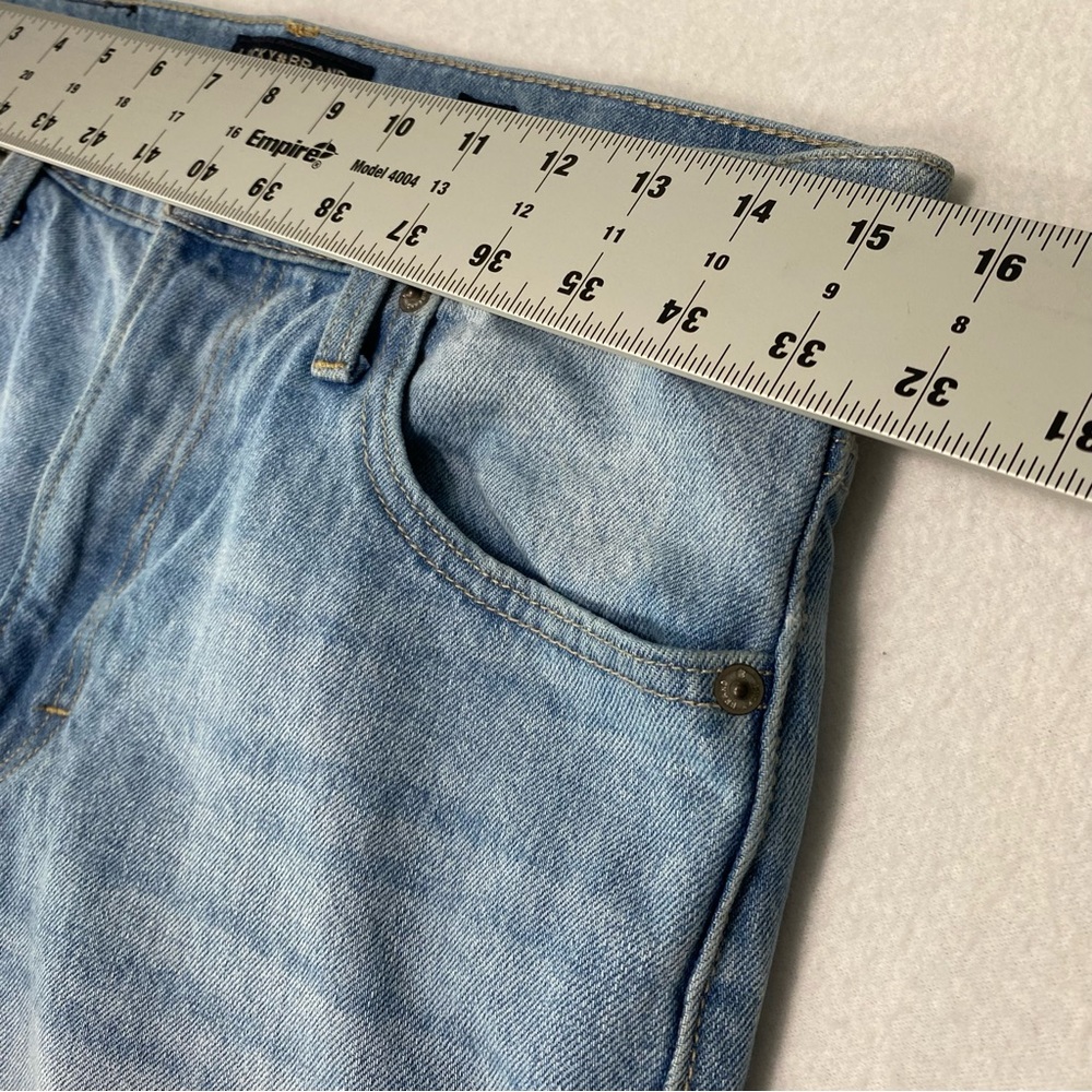Lucky Brand High Rise Mom Jean Drew Frayed Hem Ankle Size 8/29 #1521 - Picture 9 of 12